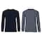 Galaxy by Harvic Fleece-Lined Men's Crew Neck Pullover Sweatshirt 2 Pack